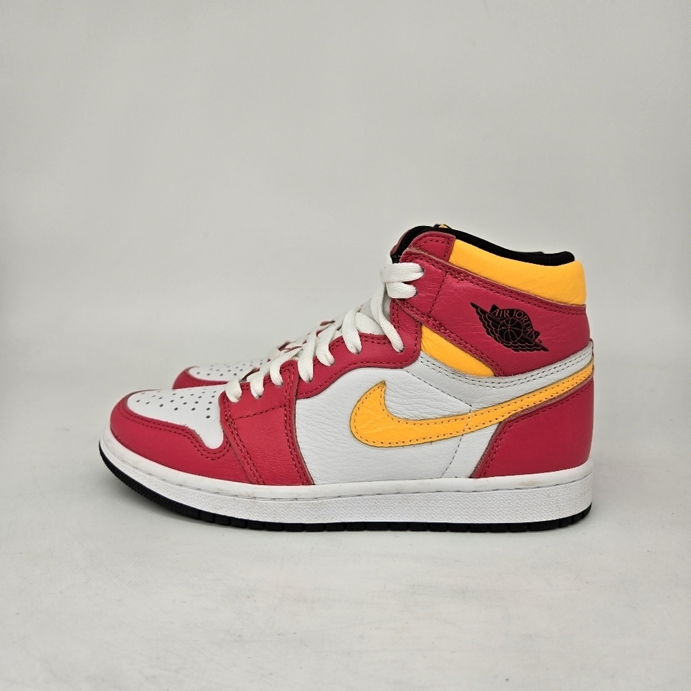 Air Jordan 1 Retro High OG 'Light Fusion Red' Shoes Men's Size 5 Women's 6.5